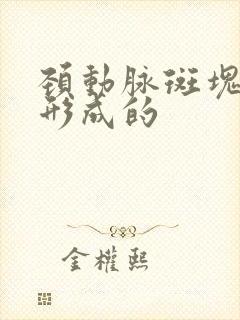 颈动脉斑块咋样形成的