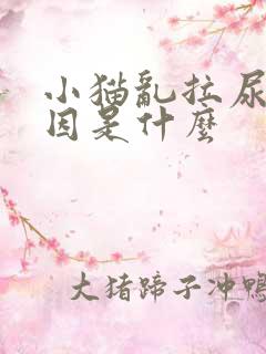 小猫乱拉尿的原因是什么