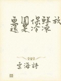 鱼圆保鲜放冷藏还是冷冻