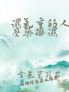 湿气重的人吃什么药排湿