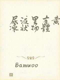 尿液里有黄色果冻状物体