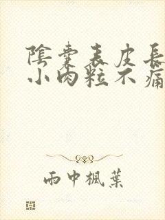 阴囊表皮长了个小肉粒不痛不痒