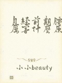 月经前期腰痛的厉害什么原因