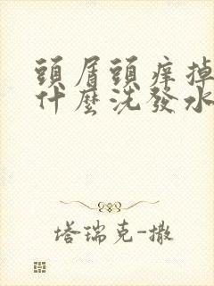 头屑头痒掉发用什么洗发水