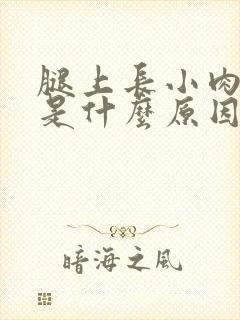 腿上长小肉疙瘩是什么原因