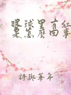 眼球里有红血丝是怎么回事儿