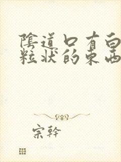 阴道口有白色颗粒状的东西