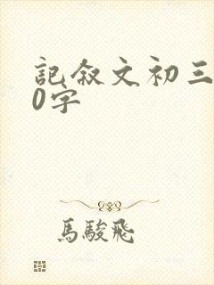 记叙文初三800字