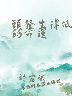 头发生得低的人的命运