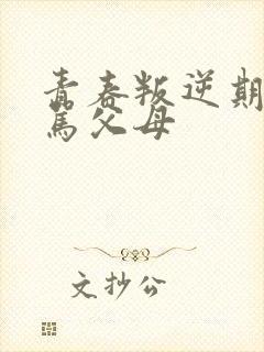 青春叛逆期孩子骂父母