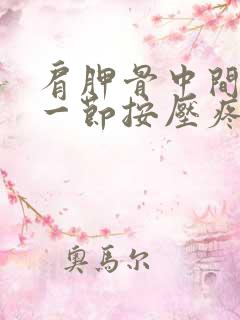 肩胛骨中间脊柱一节按压疼