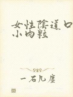 女性阴道口起了小肉粒