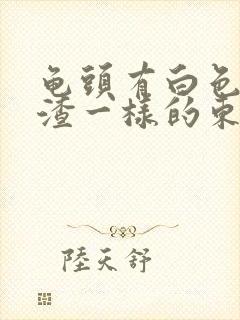 龟头有白色豆腐渣一样的东西