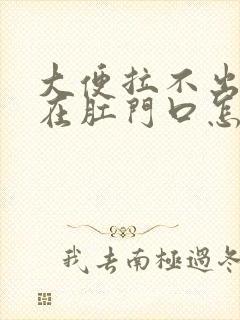 大便拉不出来顶在肛门口怎么办