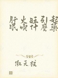 肝火旺引起的失眠吃什么药