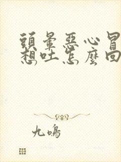 头晕恶心冒虚汗想吐怎么回事