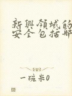 新兴领域的国家安全包括哪六个