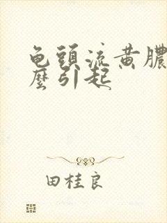 龟头流黄脓是什么引起