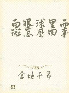 白眼球里面有黄斑怎么回事