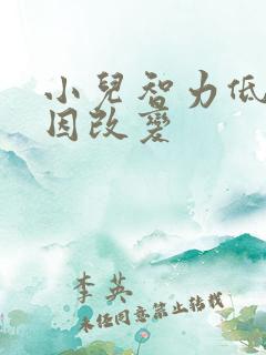 小儿智力低的原因改变