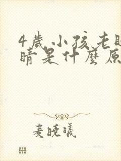 4岁小孩老眨眼睛是什么原因