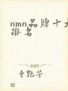nmn品牌十大排名