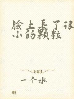 脸上长了很多小小的颗粒