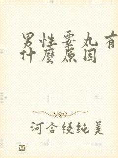 男性睾丸有点痛什么原因