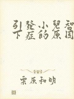 引发小儿智力低下症的原因