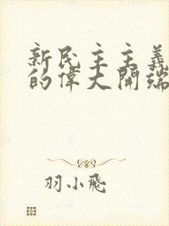 新民主主义革命的伟大开端是