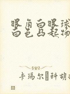 眼角白眼球上有白色凸起物