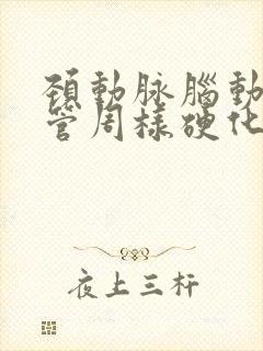 颈动脉脑动脉血管周样硬化怎么疗