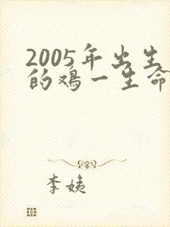 2005年出生的鸡一生命运