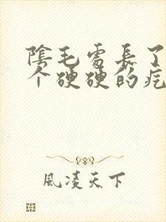 阴毛处长了好几个硬硬的疙瘩