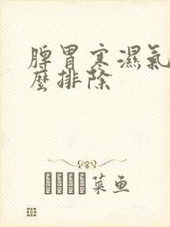 脾胃寒湿气重怎么排除