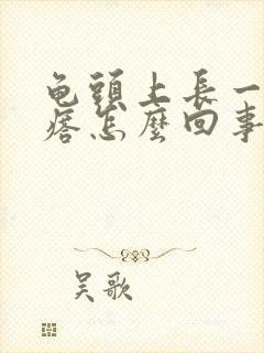 龟头上长一排疙瘩怎么回事