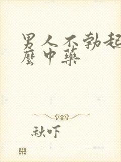 男人不勃起吃什么中药