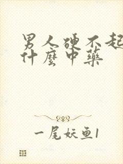 男人硬不起要吃什么中药