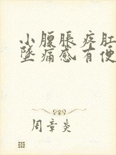 小腹胀疼肛门有坠痛感有便意