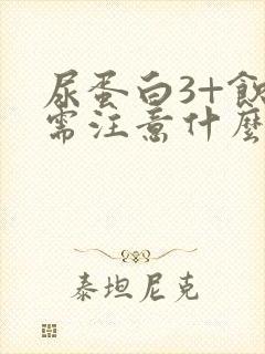 尿蛋白3+饮食需注意什么