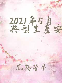 2021年5月典型生产安全事故案例