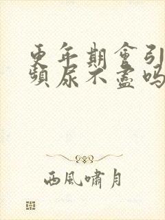 更年期会引起尿频尿不尽吗