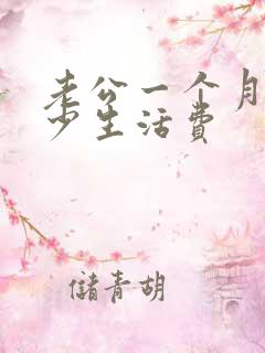 老公一个月给多少生活费