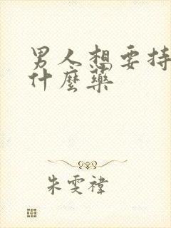 男人想要持久吃什么药