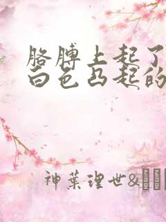 胳膊上起了一个白色凸起的小包