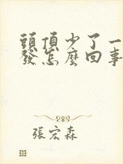 头顶少了一块头发怎么回事