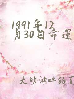 1991年12月30日命运婚姻