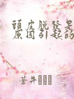 头皮脱发是什么原因引起的