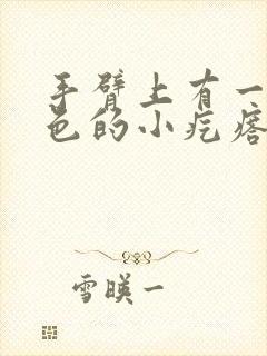 手臂上有一个白色的小疙瘩