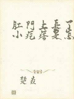 肛门上长了一个小疙瘩是怎么回事